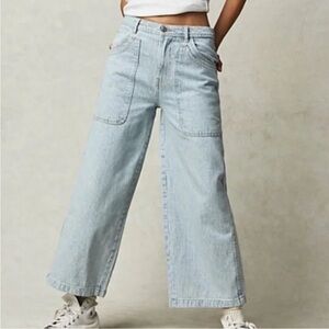 Free People Sky Blue Ankle Jeans